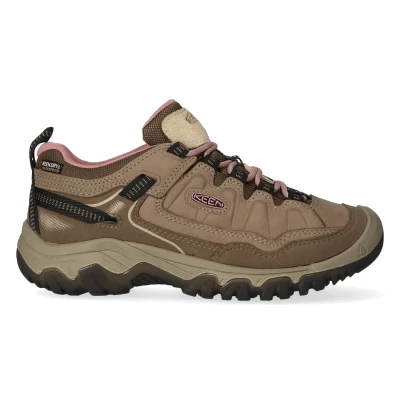 Abbildung von KEEN Women&#039;s Targhee 4 Low Height Durable Comfortable Waterproof Hiking Shoes, Brindle/Nostalgia Rose, 37 EU