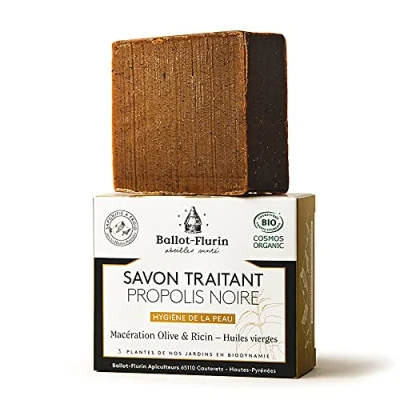 Abbildung von Ballot Flurin Bio Schwarz Propolis Behandlungsseife 100 g