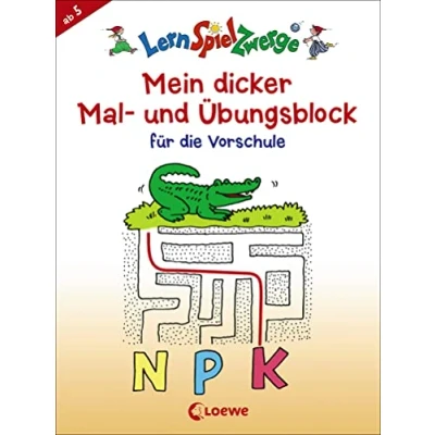 Abbildung von LernSpielZwerge Mein dicker Mal und Übungsblock für die Vorschule: Vorschulblock Kinder ab 5 Jahre (LernspielZwerge Sammelblock)