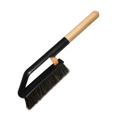 Abbildung von ToM PaR Autobürste Schneebesen Auto Fahrzeugbürste Reinigungsbürste Handbürste Autowaschbürste für Handwäsche Ergonomischer Griff aus Buche Gespaltene Borsten Länge: 42 cm