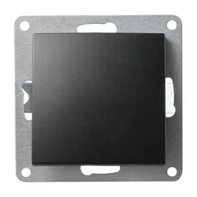 Abbildung von McPower Wechselschalter FLAIR 10A Lichtschalter Unterputz 250V ein aus Schalter, Wippschalter Steckanschluss, matt Schwarz