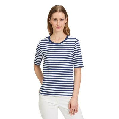 Abbildung von Betty Barclay MIT Streifen Tshirt print, Damen, Größe: 36, Dunkelblau weiß