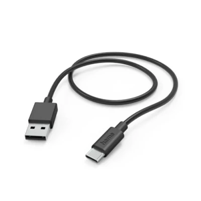 Abbildung von Hama Ladekabel, USB A C, 1 m, Schwarz Kabel, Typ A, (100 cm)