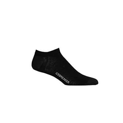 Abbildung von Icebreaker Herren Lifestyle Fine Gauge No Show Socken, Schwarz/Schnee, Small