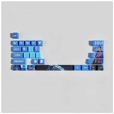 Abbildung von Valorant Tastenkappen, 29 Tasten, OEM/PBT Thermosublimation, benutzerdefinierte Tastenkappen für 61/64/87/104/108 Cherry Gateron MX Switches (YORU)