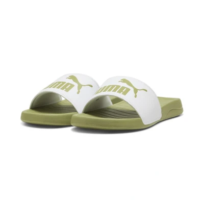 Abbildung von Puma Popcat Unisex Badesandale, Größe: 40.5, White calming green Schuhe