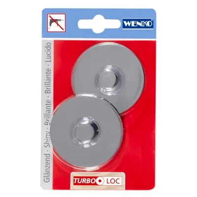 Abbildung von WENKO Turbo Loc® Adapter Premium/Classic/Style beliebig repositionierbar Chrom