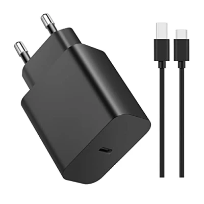 Abbildung von 33W Schnellladegerät für Blackview Adapter USB C Netzteil mit Typ Langer Pin Ladekabel 2M BV9900 BV9200 BV9800 BV8800 BV7200 BV7100 BV5200 BV5100 BV5900 BL6000 BL8800