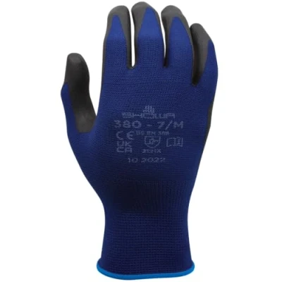 Abbildung von SHOWA 1163 XL/9 Schutzhandschuh schwarz/blau Nylon