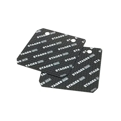 Abbildung von Carbon Membranzungen für Stage6 Membranblock 45 layered 0.35mm
