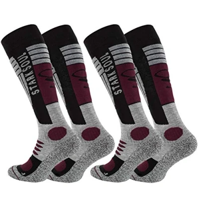 Abbildung von Stark Soul 2 PAAR MIT Spezialpolsterung Socken, Herren, Größe: 39 42, Grau schwarz bordaux