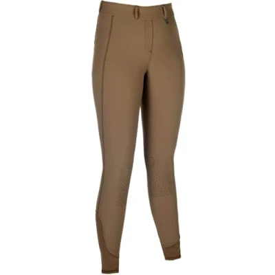 Abbildung von HKM Damen Amalfi Silikon Vollbesatz Reitleggings, Taupe, 44