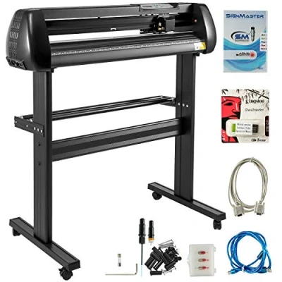 Abbildung von VEVOR 34&quot; Vinyl Cutter/Plotter Schild Schneidemaschine Software 3 Klingen LCD Bildschirm