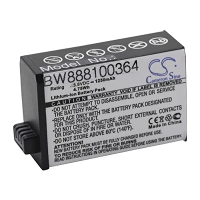 Abbildung von vhbw 1x Akku kompatibel mit Garmin Virb 360 Videokamera Camcorder (1250 mAh, 3,8 V, Li Ion)