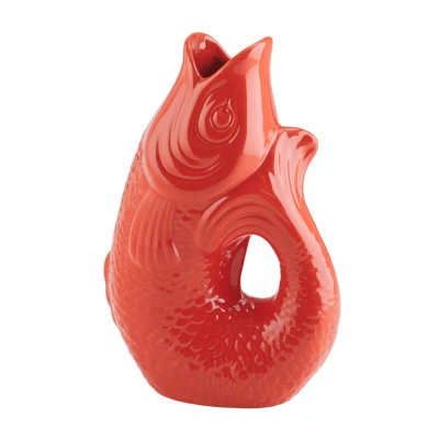 Abbildung von Giftcompany Monsieur Carafon Vase / Karaffe Fisch L coral red 2,7l