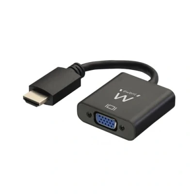 Abbildung von Ewent EW9864 HDMI auf VGA (Stecker Buchse) Adapter für Computer, Desktop, Laptop, PC, Monitor, Projektor, HDTV, Chromebook, Raspberry Pi, Roku, Xbox und mehr Schwarz