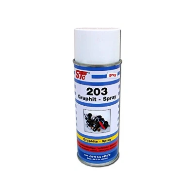 Abbildung von STC Graphitspray 400 ml hitzebeständiges Schmierspray Graphit Spray Gleitmittel