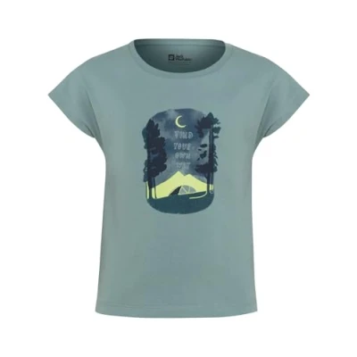 Abbildung von Jack Wolfskin Graphic Girls Tshirt print für Kinder, Größe: 104, Soft jade