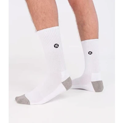 Abbildung von Hurley Herren 3pk Mens Terry 3 Stück, Icon 1/2, Frottee, Crew, weiß, 42.5/45