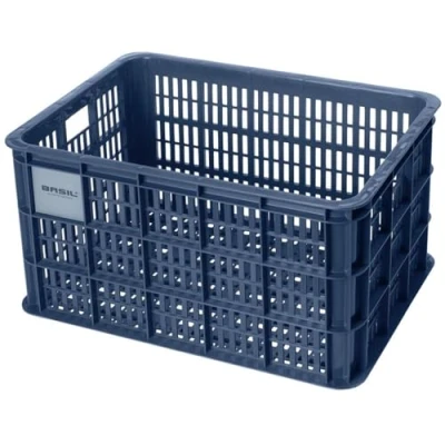 Abbildung von Recycelter Fahrradkasten Basil Crate L 40,0 Liter 39 X 49 26 Cm Moss Green