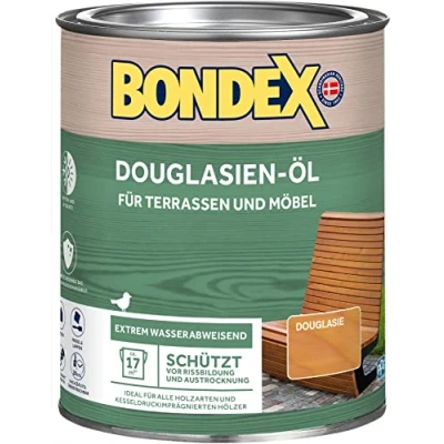 Abbildung von Bondex Holzöl Douglasien Öl, 0,75 4 l, Wasser stop Abperleffekt, Wetterschutz