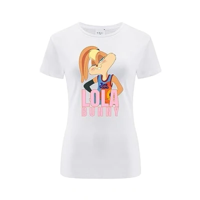 Abbildung von ERT GROUP Women&#039;s 2 T Shirt, Space Jam 021 White, X Large