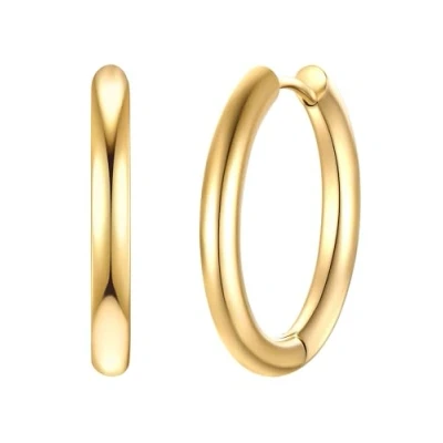 Abbildung von Eastside Creolen Ohrringe, Damen, Größe: One Size, Gelbgold