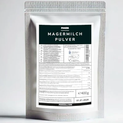 Abbildung von Magermilchpulver Milchpulver Aus Reiner Frisch Milch Hergestellt 400g von Foozia