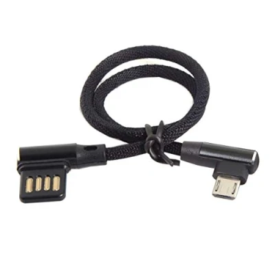 Abbildung von chenyang USB 2.0 auf Micro 5Pin 90 Grad abgewinkelte Daten Verlängerungskabel 15CM