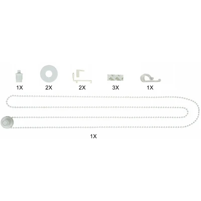 Abbildung von my home Sichtschutzzüge Ersatzteil Set &quot;Montagezubehör Doppelrollo / Rollo&quot;, Packung, Für Rollos, (Doppel )Rollowellen mit einem ø von 17 mm