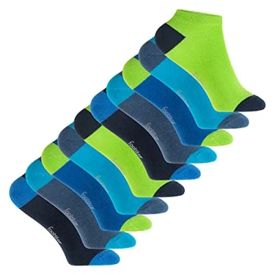 Abbildung von Footstar Kurzsocken Kinder Sneaker Socken (10 Paar) Ferse/Spitze farbig
