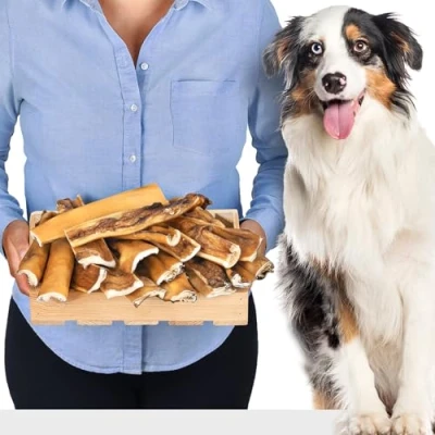 Abbildung von Rinderkopfhaut (20cm, 1kg) Hundeleckerli Hunde leckerlis Kauknochen Hund für Leckerli
