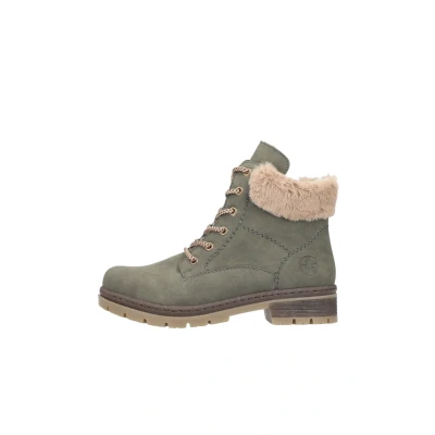 Abbildung von Rieker Winterstiefelette, Schnürboots, Stiefelette, Blockabsatz, mit Innen Reißverschluss