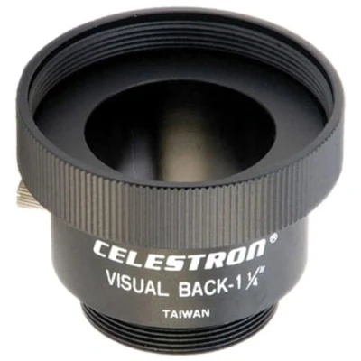 Abbildung von Celestron 93653 A 1,25 Zoll Visual Back Metal Adaptor Lässt sich auf die 5 bis 11 Schmidt Cassegrain Teleskope von schrauben, mit Zubehör kompatibel, Schwarz