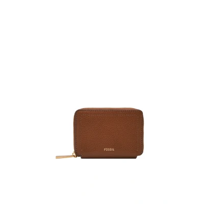 Abbildung von Fossil Damen Kartenmäppchen Logan Reißverschluss LiteHide Leder, SL10045200