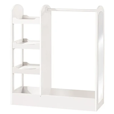 Abbildung von roba® Garderobenschrank Garderobe mit Kleiderständer Regal, Kleiderstange &amp; Spiegel