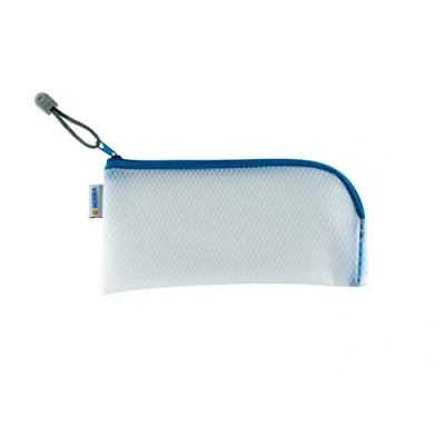 Abbildung von HERMA 20003 Reißverschlusstasche Reiseetui transparent blau, kleine verschließbare Sichttasche mit Zipper, Kulturtasche für Handy, Ladekabel, Kosmetik, Stifte, Schlüssel
