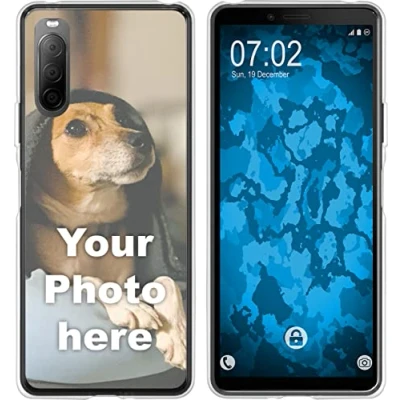 Abbildung von PhoneNatic Case kompatibel mit Xperia 10 II Personalisierte Handyhülle Clear zum selbst gestalten eigenem Foto