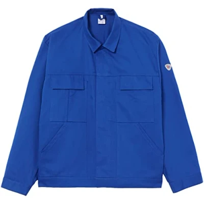 Abbildung von BP Workwear Basic 1485 060 13 Arbeitsjacke Verdeckte Druckknopfleiste Reine Baumwolle Normale Passform Größe: 24/25 Farbe: königsblau