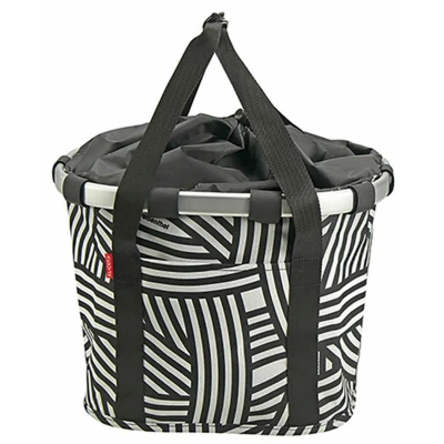 Abbildung von KlickFix Fahrradkorb City Tasche Bikebasket zebra, 35x28x26cm
