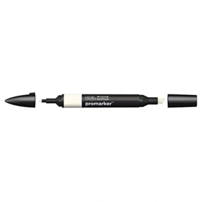 Abbildung von Winsor &amp; Newton &quot; ProMarker 0203177 Professioneller Layoutmarker 2 Spitzen, fein breit für Zeichnungen, Design Layouts Elfenbein