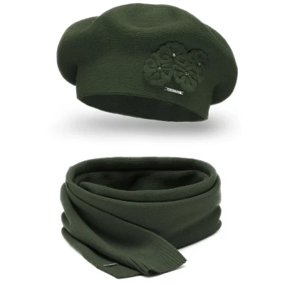Abbildung von Vivisence SET Schal, Damen, Größe: One Size, Green