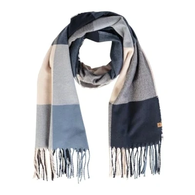 Abbildung von camel active MIT Kariertem Muster Schal, Damen, Größe: One Size, Sand blue check