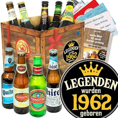 Abbildung von Legenden 1962 Bierset Biere der Welt Geschenk Mann