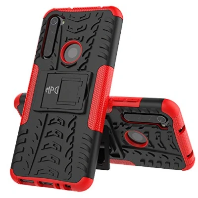 Abbildung von Max Power Digital Hülle für Xiaomi Redmi Note 8T Schutzhülle Bumper Handyhülle Case Cover Stoßfest Doppelschichter Outdoor Shock Absorption 360 Grad (Xiaomi 8T, Rot)