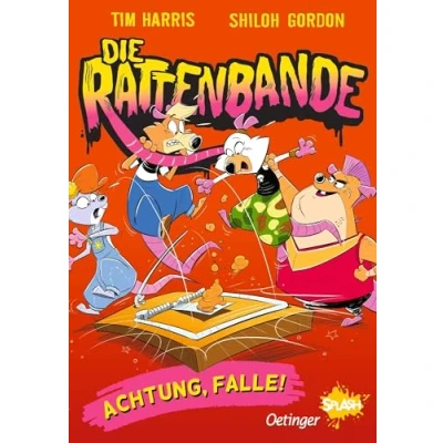 Abbildung von Die Rattenbande 3. Achtung, Falle!: Aufregende Leseabenteuer mit Oetinger SPLASH. Kurzweiliger Comic Roman zum Lesenlernen für Kinder ab 7 Jahren