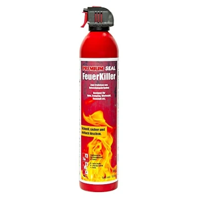 Abbildung von FeuerKiller von Premium Seal 500ml, Feuerlöschspray für PKW Brände &amp; Wohnungsbrände, Feuerlöscher Auto Camping Boote