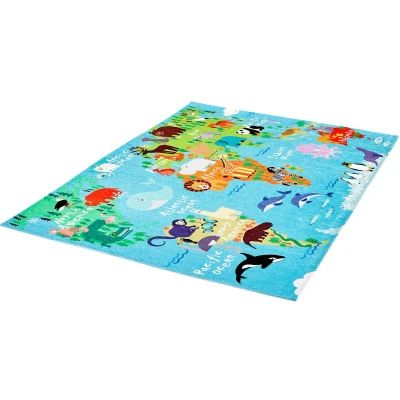 Abbildung von Obsession Kinderteppich &quot;My Torino Kids 233&quot;, rechteckig, 10 mm Höhe, Motiv Weltkarte, Kinderzimmer
