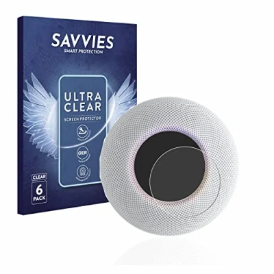 Abbildung von Savvies 6 Stück Schutzfolie für Apple HomePod mini Displayschutz Folie Ultra Transparent