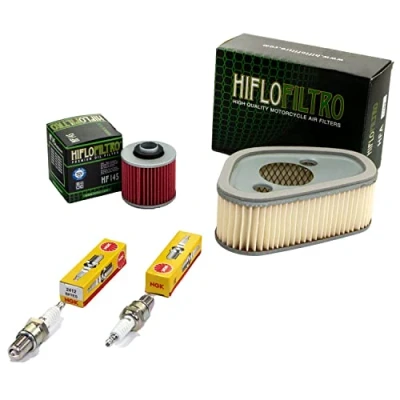 Abbildung von Wartungspaket Luftfilter + Ölfilter Zündkerzen für Yamaha XV 1000 TR1 750 SE 5A8 5G5 Baujahr 1981 1984
